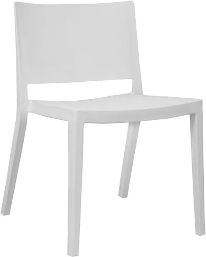 Vista 5 de Mod Made Elio - Silla de comedor de plástico, color negro, juego de 2