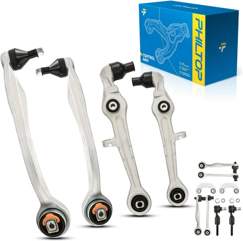 Vista 201 de PHILTOP 6 piezas de brazo de control delantero inferior con barra estabilizadora de rótula para Nissan Rogue 2014-2020 Rogue Sport 2017-2022 Qashqai