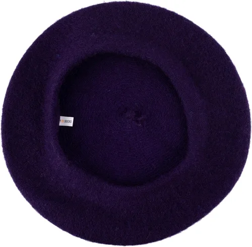 Vista 75 de Hat To Socks Boina francesa de mezcla de lana para hombre y mujer en colores lisos