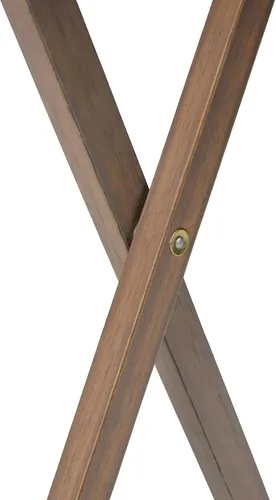 Vista 5 de Juego de 5 mesas plegables XL de gran tamaño (4 bandejas, 1 soporte), bandejas para comer de 4 con soporte, mesa de comedor plegable