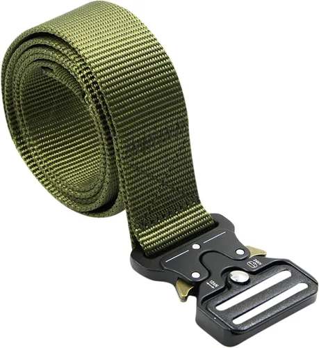 Vista 2 de AIBEARTY Cinturón de lona con hebilla ajustable, cintura larga para mujeres, hombres, adolescentes