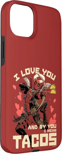Vista 19 de Marvel Deadpool I Love You and by You I Mean Tacos - Carcasa para iPhone 17