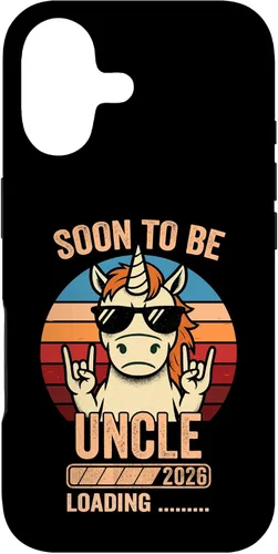 Vista 32 de Soon to Be Uncle 2026 Unicorn Uncle to Be 2026 Case for iPhone 16