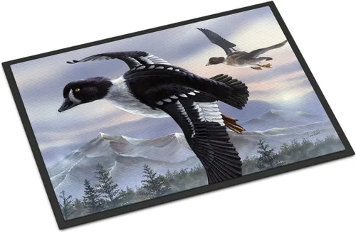 Vista 24 de Caroline's Treasures PTW2009MAT - Felpudo de calabaza y hojas de otoño, 18 x 27 pulgadas, tapete para puerta delantera, interior y exterior