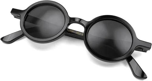 Vista 5 de LONDON MOLE® Gafas de sol Moley Gafas redondas frescas Hombre Mujer Unisex Bisagras de resorte