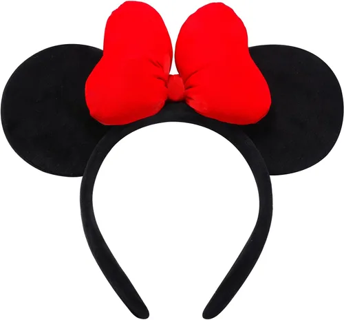 Vista 10 de ODOCARE Handmade Mouse Ears Headband for Women and Ladies, Polka Dot Bow Mini Ears Costume Accessories