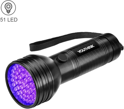 Vista 9 de Linternas, 51 LED Antorcha Escorpión Detector Hunter Ultra Violeta Linterna de Luz Negra