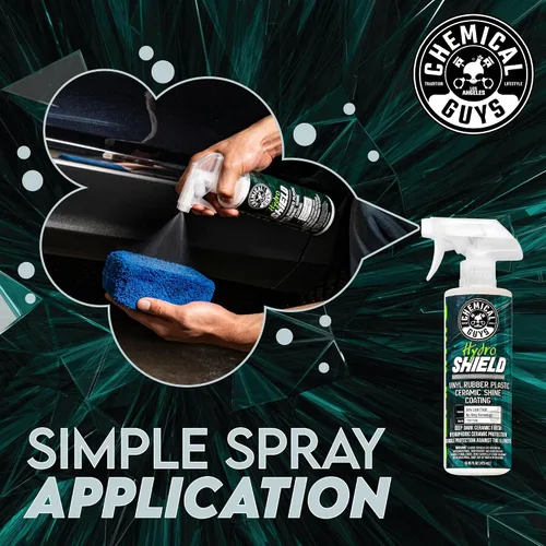 Vista 4 de Chemical Guys, HydroShield Vinyl, Rubber & Plastic Ceramic Coating, 16 oz