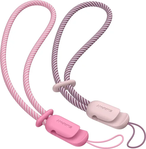 Vista 10 de SURPHY Paquete de 2 cordones de teléfono para funda de teléfono celular, correa de muñeca de teléfono para funda, correa de teléfono celular