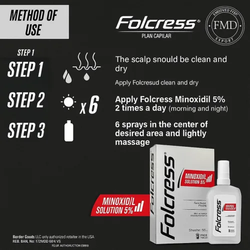 Vista 3 de Generic Tratamiento de pérdida de cabello Minoxidil 5% (paquete de 2), Gris