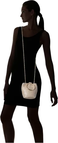 Vista 6 de Jessica McClintock Womens Gwen bola malla Anillo Wristlet Pouch Embrague