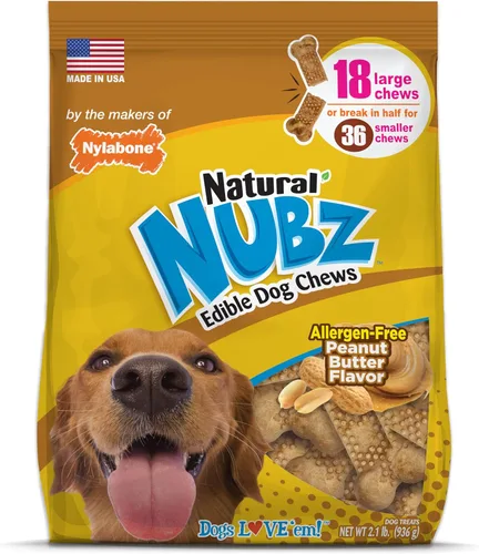 Vista 12 de Nylabone Nubz - Golosinas naturales para perros hechas con pollo real