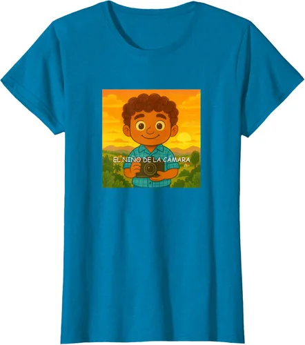Vista 114 de Camiseta El Niño de la Cámara – Diseño Oficial del Cuento Ilustrado