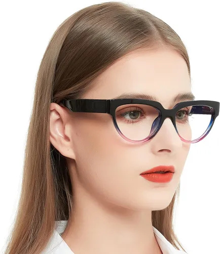 Vista 11 de OCCI CHIARI Anteojos de lectura anchos para mujer con bisagra de resorte