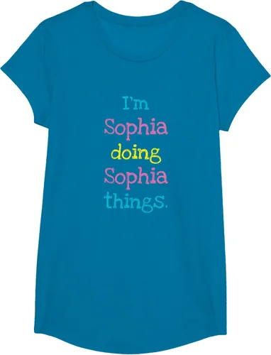 Vista 74 de Sophia - Camiseta con texto personalizado para niñas