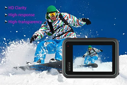 Vista 2 de Protector de pantalla para GoPro Hero 12 11 10 9, protector de pantalla de vidrio templado + protector de lente de vidrio templado + protector