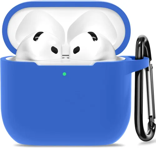 Vista 18 de Funda para AirPods 4, funda de silicona compatible con Apple AirPods de 4ª generación, color rojo