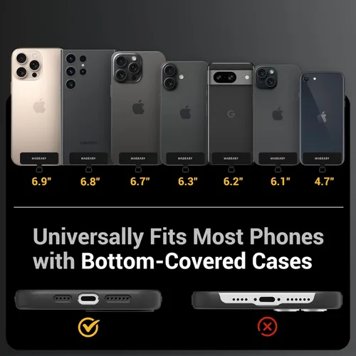 Vista 2 de MAGEASY Cordón universal para teléfono celular, correa cruzada antirrobo para iPhone 17 Pro Max y la mayoría de teléfonos inteligentes, para hombres