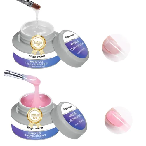 Vista 17 de Gel constructor de gel duro para uñas de larga duración fuerte mano desnuda 3D escultura para extensión de uñas 4oz
