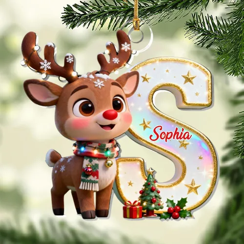 Vista 20 de Adorno personalizado de primera Navidad del bebé con carga de foto, decoración plana colgante de cara de recién nacido para árbol navideño, lindo