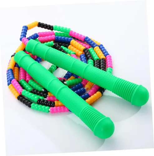 Vista 4 de NOLITOY 5 piezas de cuerda de saltar Slub diseño ejercicio cuerdas para niños estudiantes ligero entrenamiento fitness colores a granel