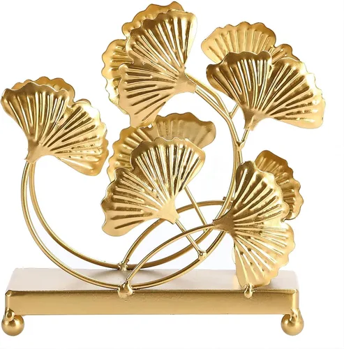 Vista 2 de Servilletero de metal moderno, servilleta de papel dorado para baño, cocina
