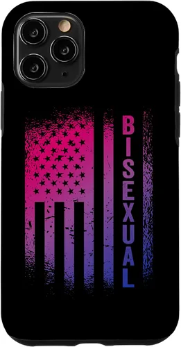 Vista 10 de Funda para iPhone 15 Bisexual Bandera Americana Patriótica Bi Pride 4 de julio