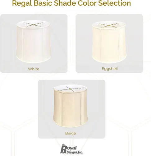 Vista 5 de Royal Designs, Inc. BSO-719-10BG pantalla para lámpara resistente básica con forma de tambo, 9 x 10 x 10 pulgadas, Beige