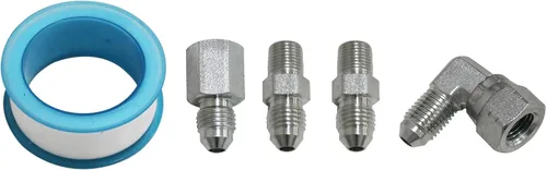 Vista 7 de Kit de línea de medidor de teflón con sensor de turbocompresor remoto 4AN (48 pulgadas) Línea trenzada de acero inoxidable, varios tamaños