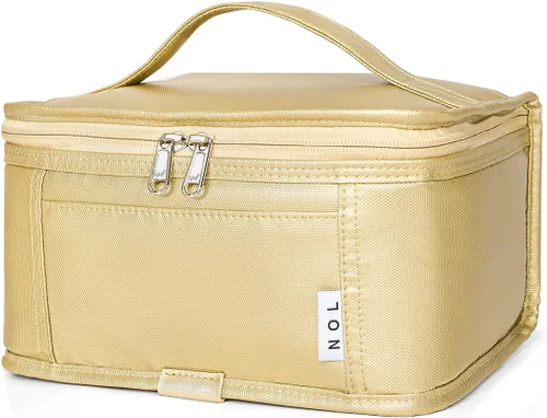 Vista 19 de NOL Natural Organic Lifestyle Bolsa de almuerzo pequeña Mini lonchera Bolsa de almuerzo aislada para hombres/mujeres A prueba de fugas Bolsa térmica