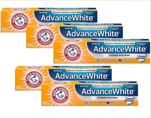 Vista 10 de Arm & Hammer Advance Pasta de dientes blanca, 0.9 onzas (paquete de 3)