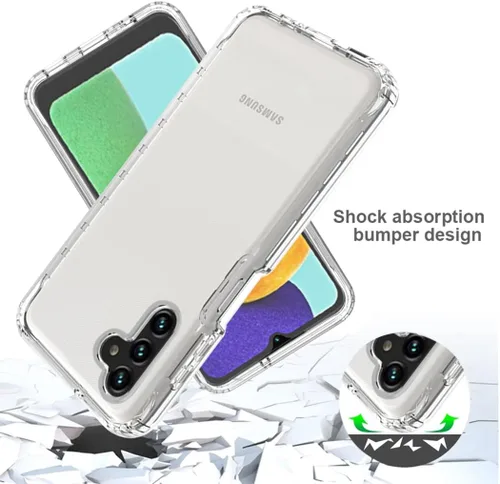 Vista 7 de Funda compatible con Galaxy A13 5G/Samsung A13 5G SM-A136U con protector de pantalla de vidrio templado, cuerpo completo, a prueba de golpes
