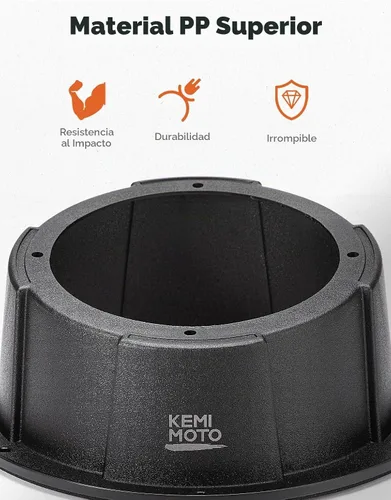 Vista 4 de KEMIMOTO Cajas de altavoces en ángulo, universales para altavoces de 6.5" 2PCS, Compatible with UTVs, RVs, Cars, Boats, Trunks, Trailers for 9.56