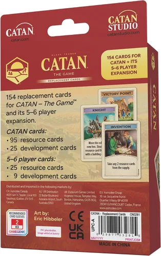 Vista 2 de CATAN Accesorio de tarjeta de juego base (6ª edición)