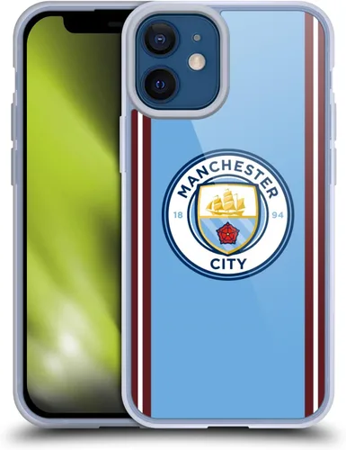 Vista 167 de Head Case Designs Funda de gel con licencia oficial del Manchester City Man City FC Away 2022/23 [protección de grado militar] compatible con Apple