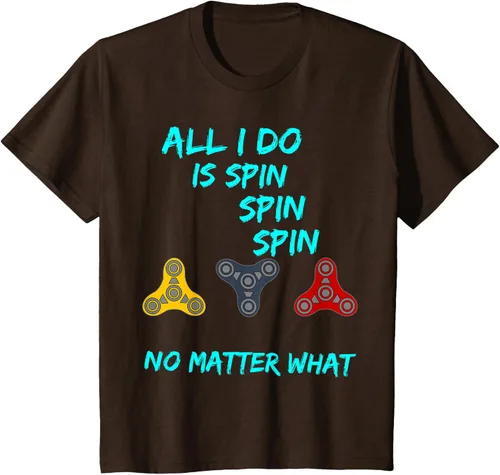 Vista 6 de Fidget Spinner All I Do is Spin Fun T-Shirt