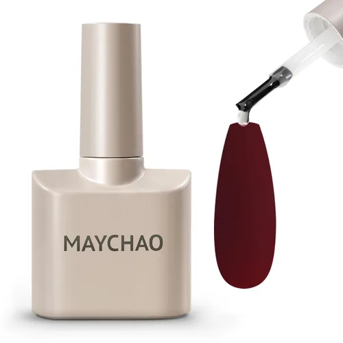 Vista 10 de MAYCHAO Juego de 2 esmaltes de uñas de gel de 0.5 onzas líquidas, base transparente y capa superior brillante que no se limpia, lámpara de uñas LED