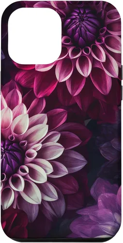 Vista 26 de Dahlia Flower Floral Nature Garden Pink Purple Maroon Design Case for iPhone 17