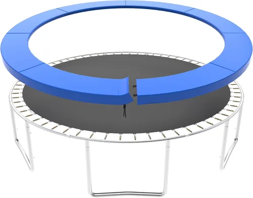 Vista 7 de Repuesto de almohadilla para cama elástica, 10/12/14/15/16 pies, cubierta de resorte para trampolín, sin agujero para poste impermeable, almohadilla