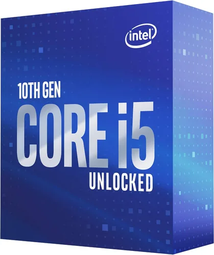 Vista 10 de Intel Core i5-10600K Procesador de escritorio 6 núcleos hasta 4.8 GHz desbloqueado LGA1200 (chipset Intel serie 400) 125W