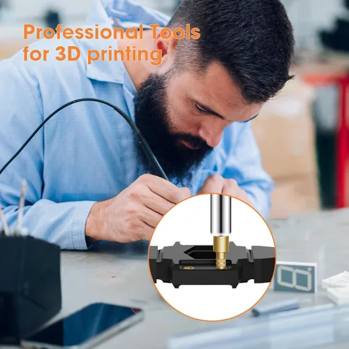 Vista 6 de HANGLIFE M2 Insertos Roscados de Ajuste Térmico con Punta de Inserción, Inserto de Juego de Calor para Componentes de Impresión 3D y Piezas