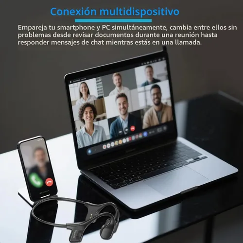 Vista 7 de Auriculares de natación de conducción ósea inalámbricos Auriculares submarinos IPX8 Auriculares Bluetooth impermeables Auriculares Bluetooth