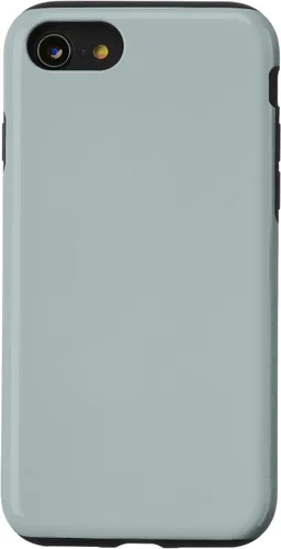 Vista 8 de iPhone 12 mini simple elegante color sólido luz polvo azul hielo caso