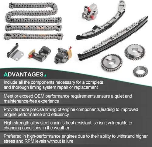 Vista 5 de Kit de cadena de distribución para 2003-2005 para Infiniti FX35, 2003-2005 para Infiniti G35, 2003-2006 para Nissan 350Z, 2002-2003 para Nissan