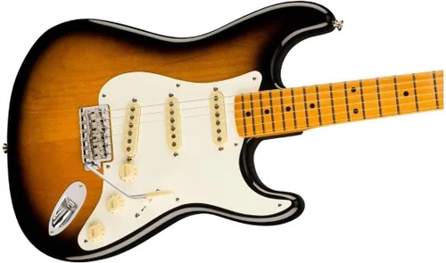 Vista 4 de Fender Stories Collection Eric Johnson 1954 "Virginia" Stratocaster Guitarra eléctrica, 2 colores Sunburst, diapasón de arce