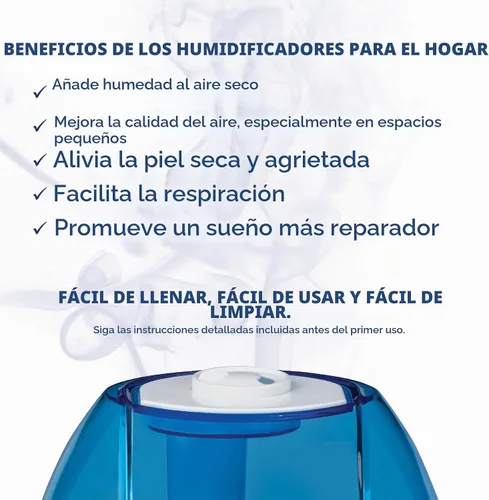 Vista 7 de Humidificador ultrasónico TheraCare Cool Mist, 0.5 galones