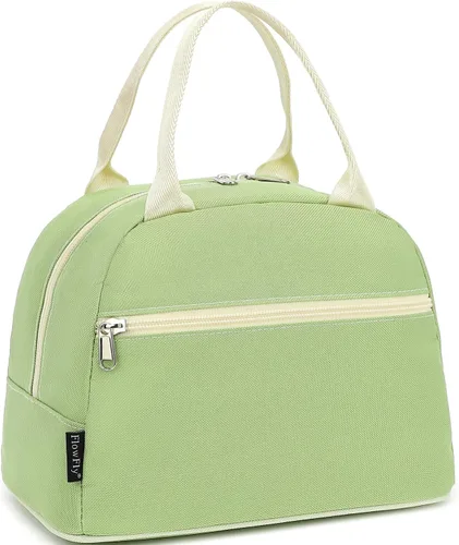 Vista 45 de Bolsa de almuerzo aislada FlowFly - Bolsa de asas organizadora para mujeres/hombres, Alpaca