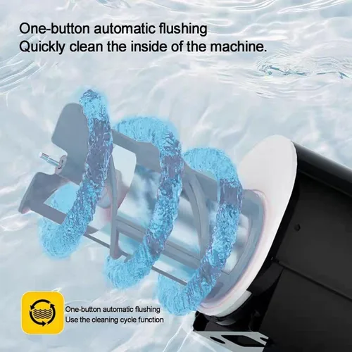 Vista 5 de Máquina de granizado de hielo, máquina para hacer granizados domésticos de 1.8L con autolimpieza, máquina profesional de bebidas congeladas de 150