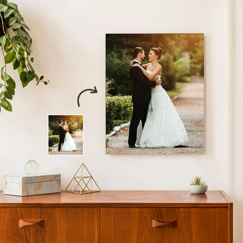 Vista 5 de CanvasChamp Impresiones en lienzo personalizadas con tus fotos – (5 pulgadas de ancho x 7 pulgadas de alto x 1.5 pulgadas de profundidad), arte