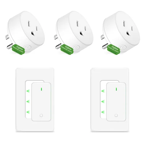 Vista 132 de NineLeaf - Enchufe de salida de control remoto, interruptor de luz de encendido y apagado inalámbrico desmontable 500FT Light Plug Decorator